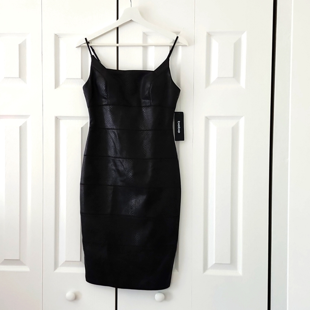 Bebe - little black dress (snakeskin)